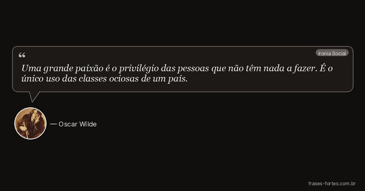 Frase de Oscar Wilde