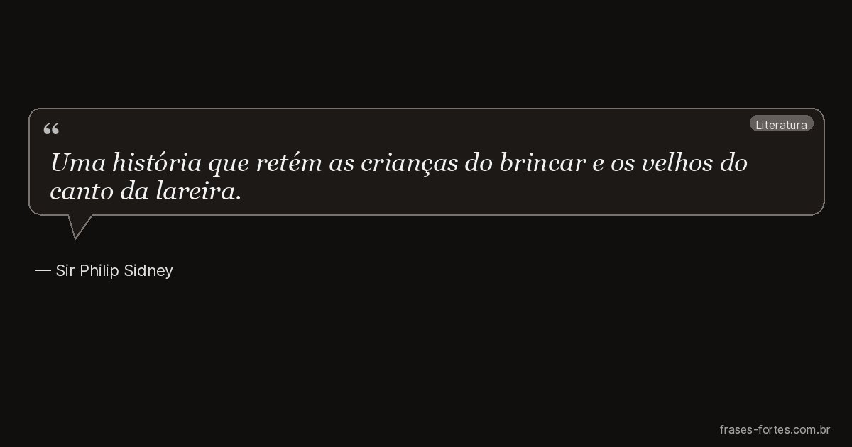 Frase de Sir Philip Sidney