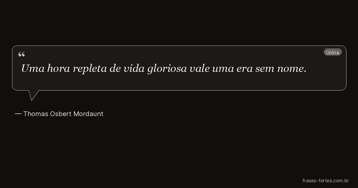 Frase de Thomas Osbert Mordaunt