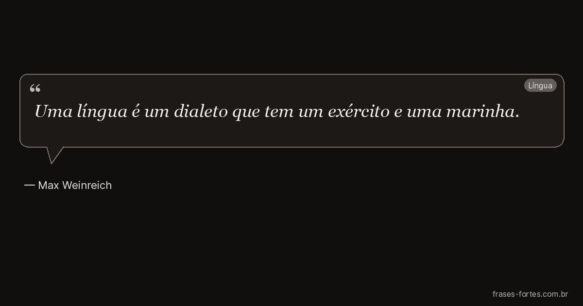 Frase de Max Weinreich