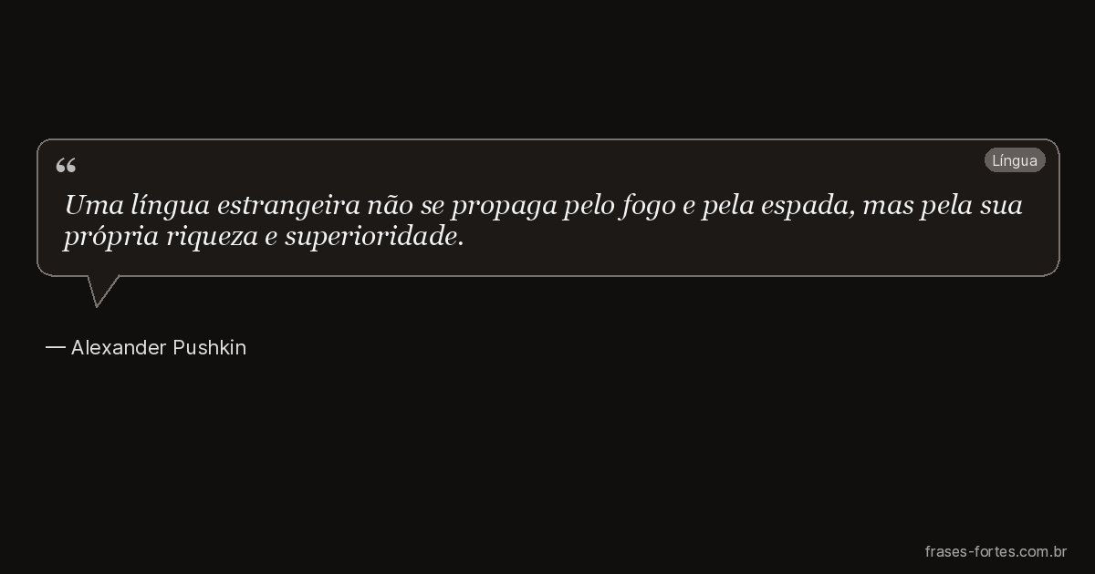 Frase de Alexander Pushkin