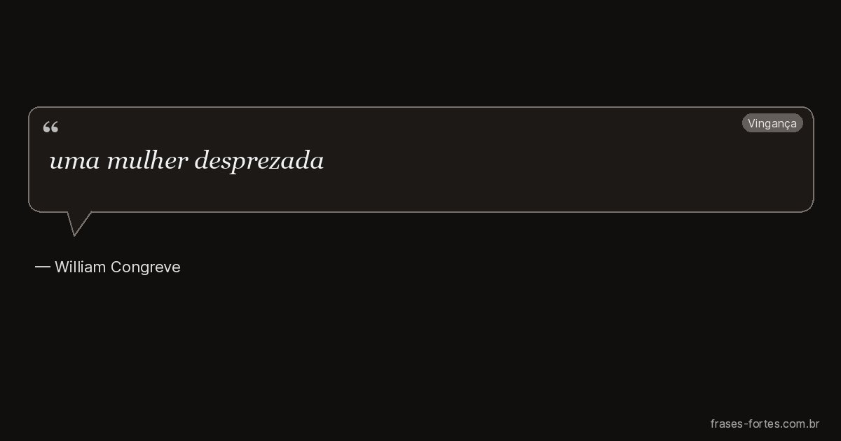Frase de William Congreve