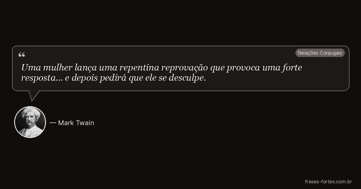 Frase de Mark Twain