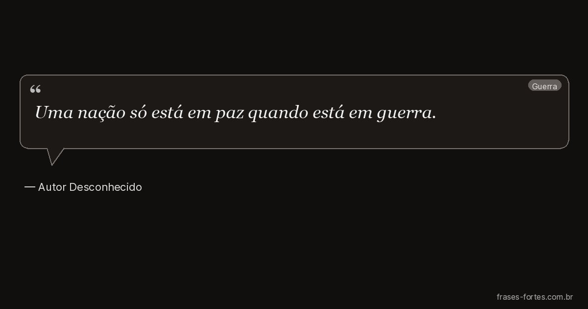 Frase de Autor Desconhecido