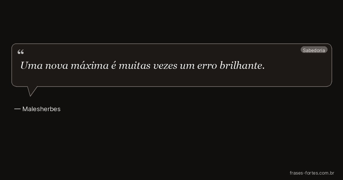 Frase de Malesherbes