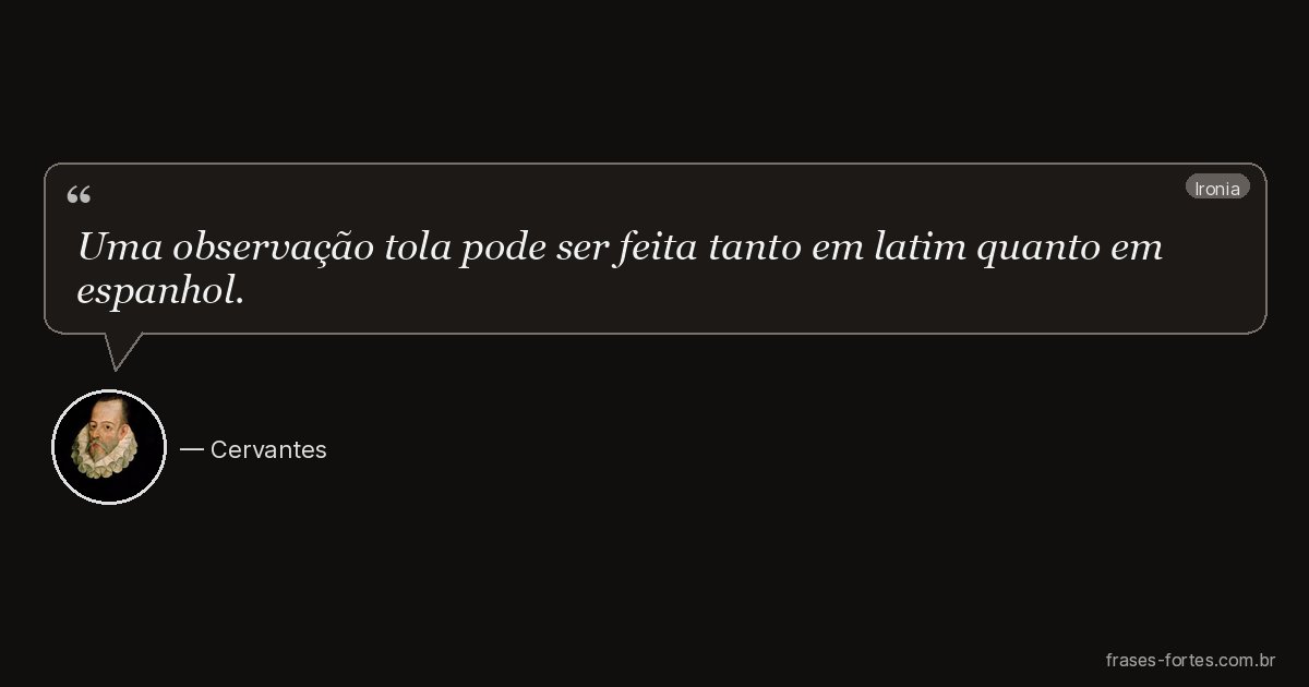 Frase de Cervantes