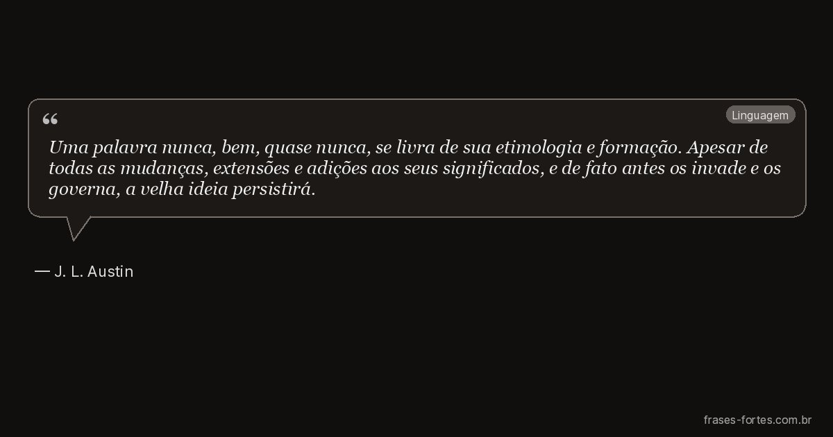 Frase de J. L. Austin