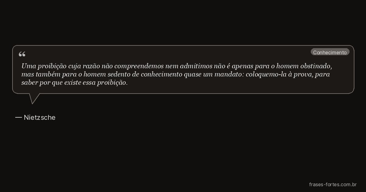 Frase de Nietzsche