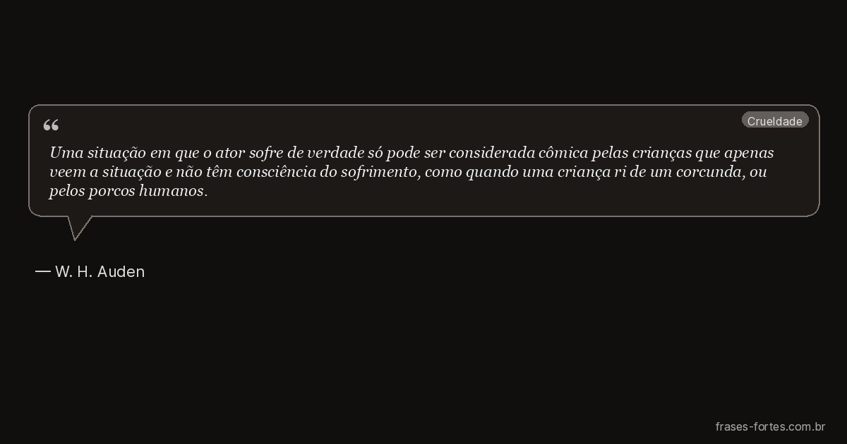 Frase de W. H. Auden
