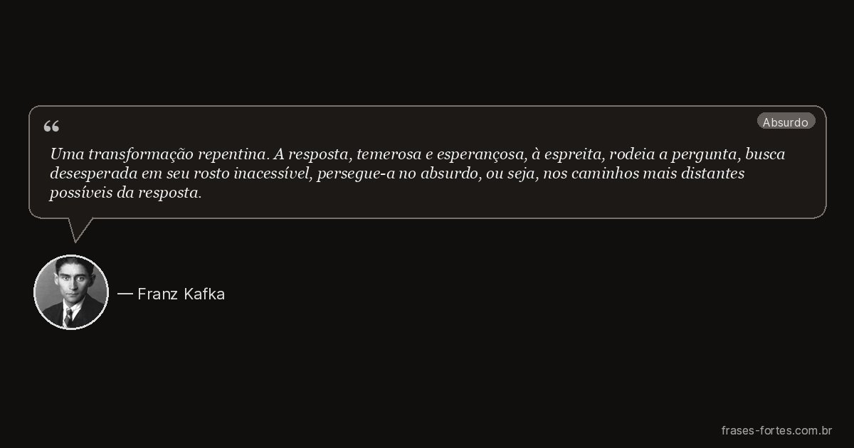 Frase de Franz Kafka
