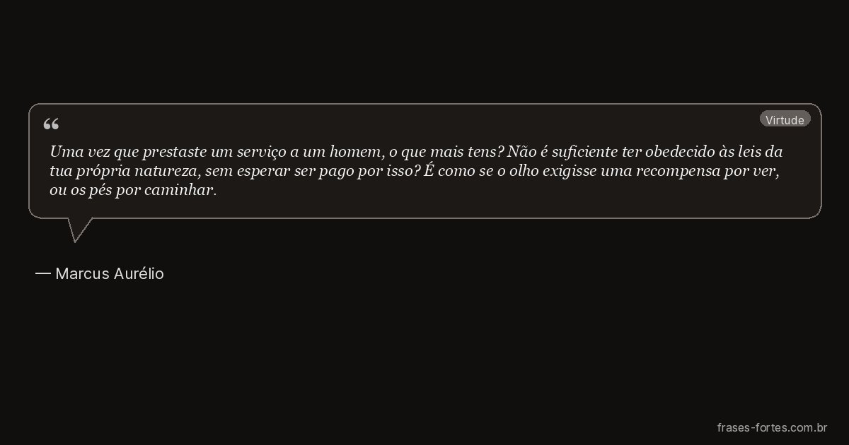 Frase de Marcus Aurélio