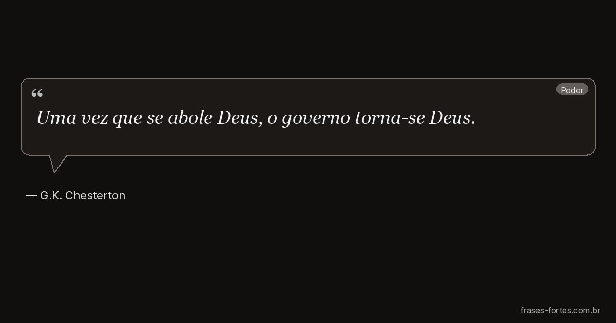 Frase de G.K. Chesterton