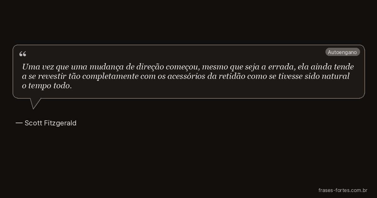 Frase de Scott Fitzgerald