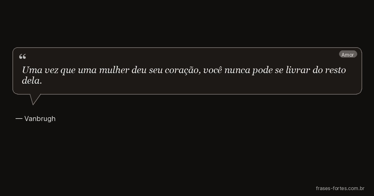Frase de Vanbrugh