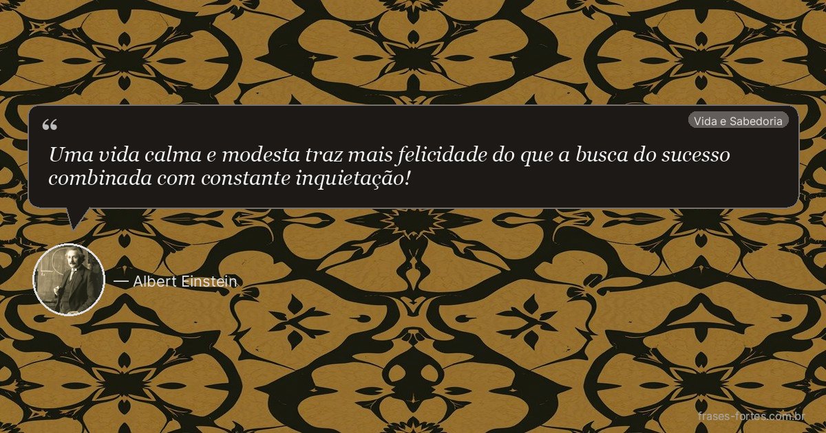 Frase de Albert Einstein