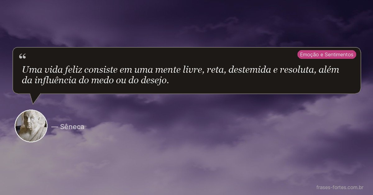 Frase de Sêneca