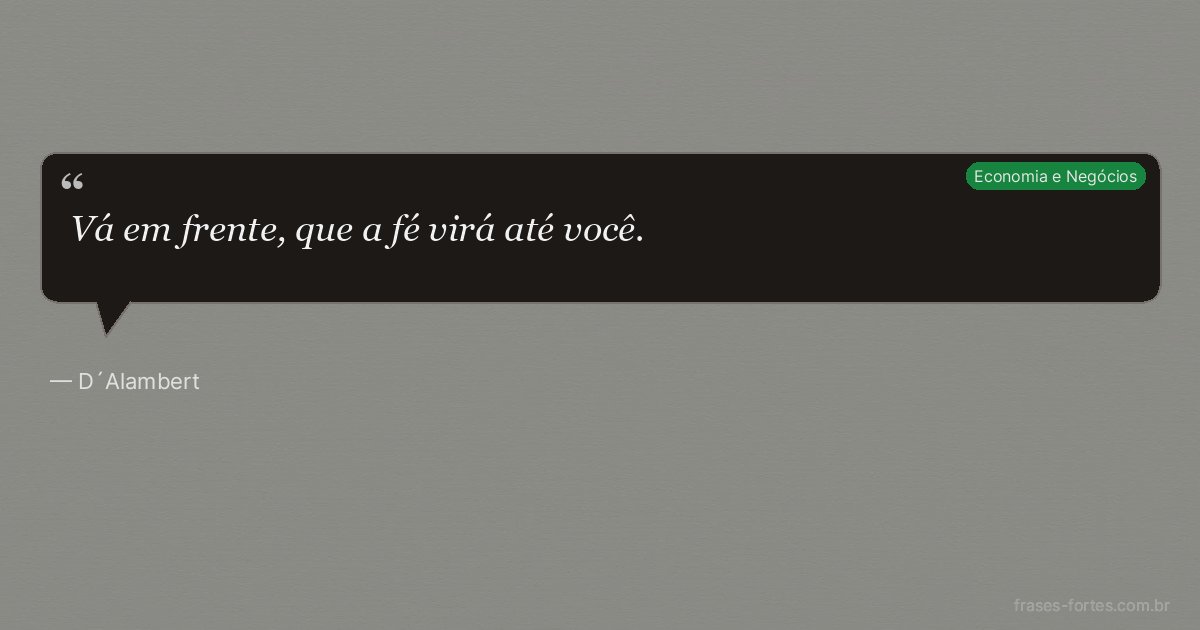 Frase de D´Alambert