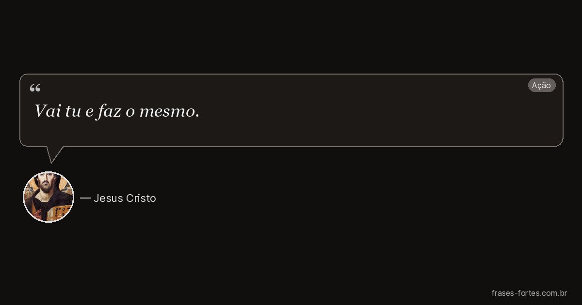 Frase de Jesus Cristo
