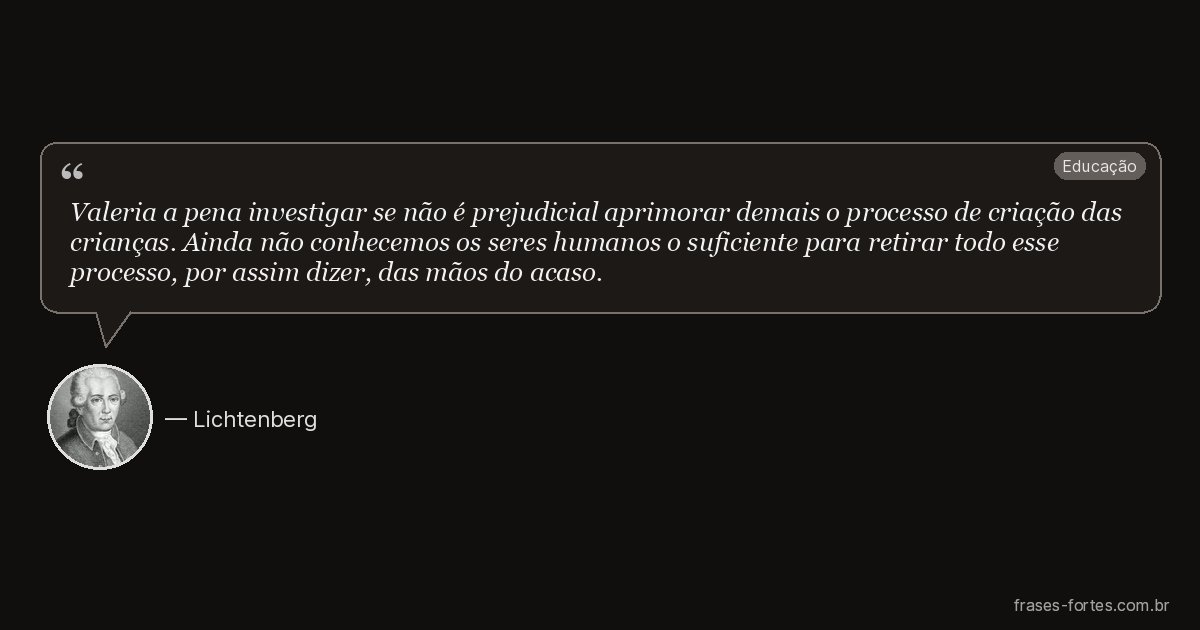 Frase de Lichtenberg