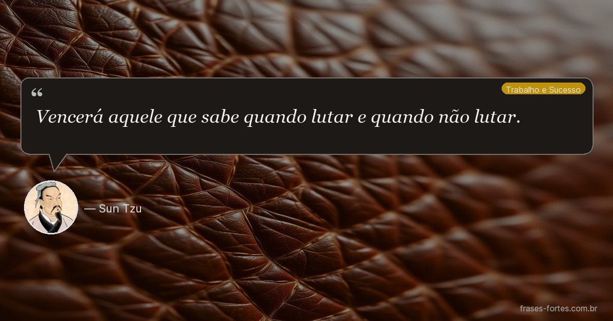 Frase de Sun Tzu