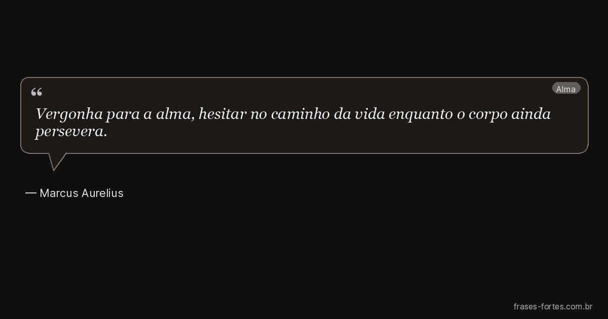 Frase de Marcus Aurelius
