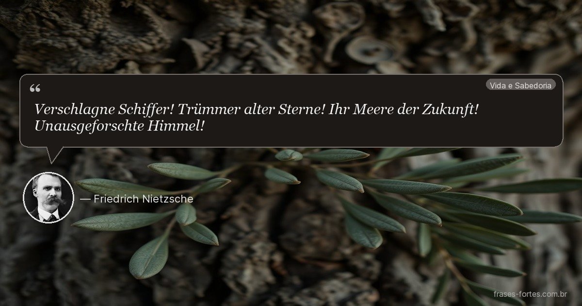 Frase de Friedrich Nietzsche