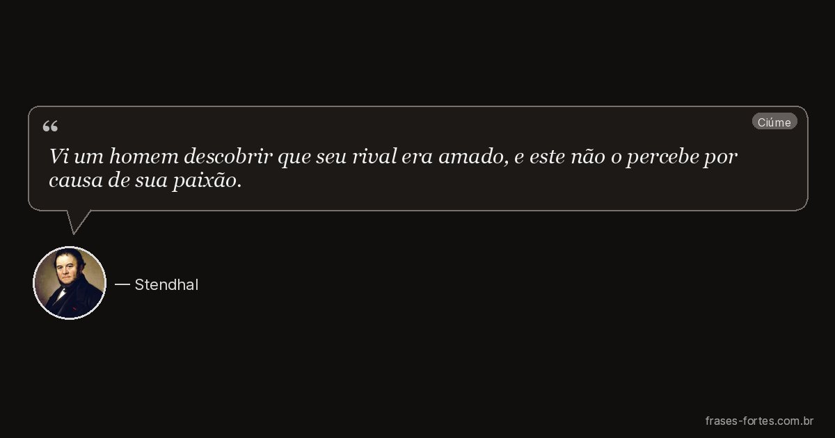 Frase de Stendhal