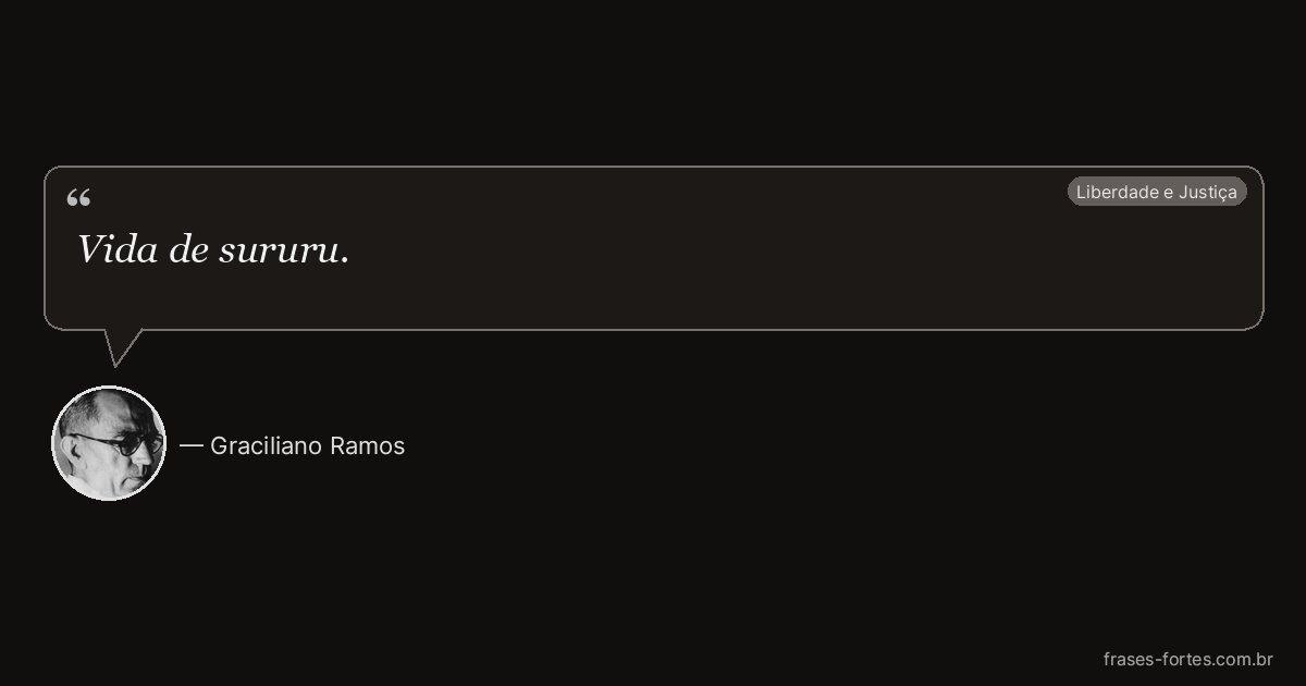 Frase de Graciliano Ramos