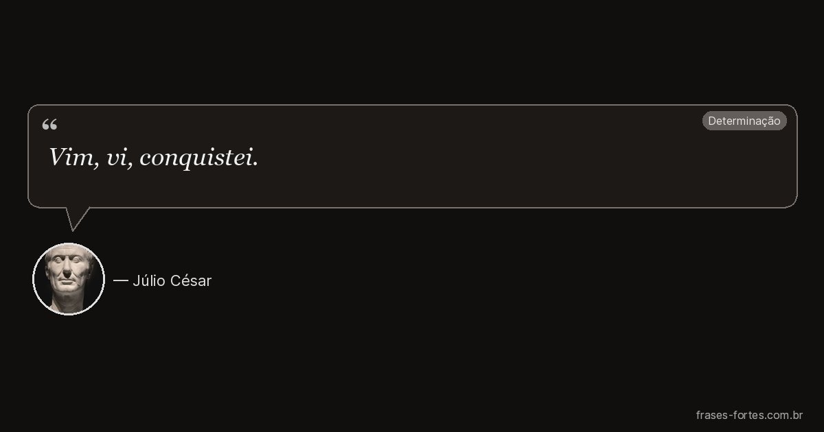 Frase de Júlio César