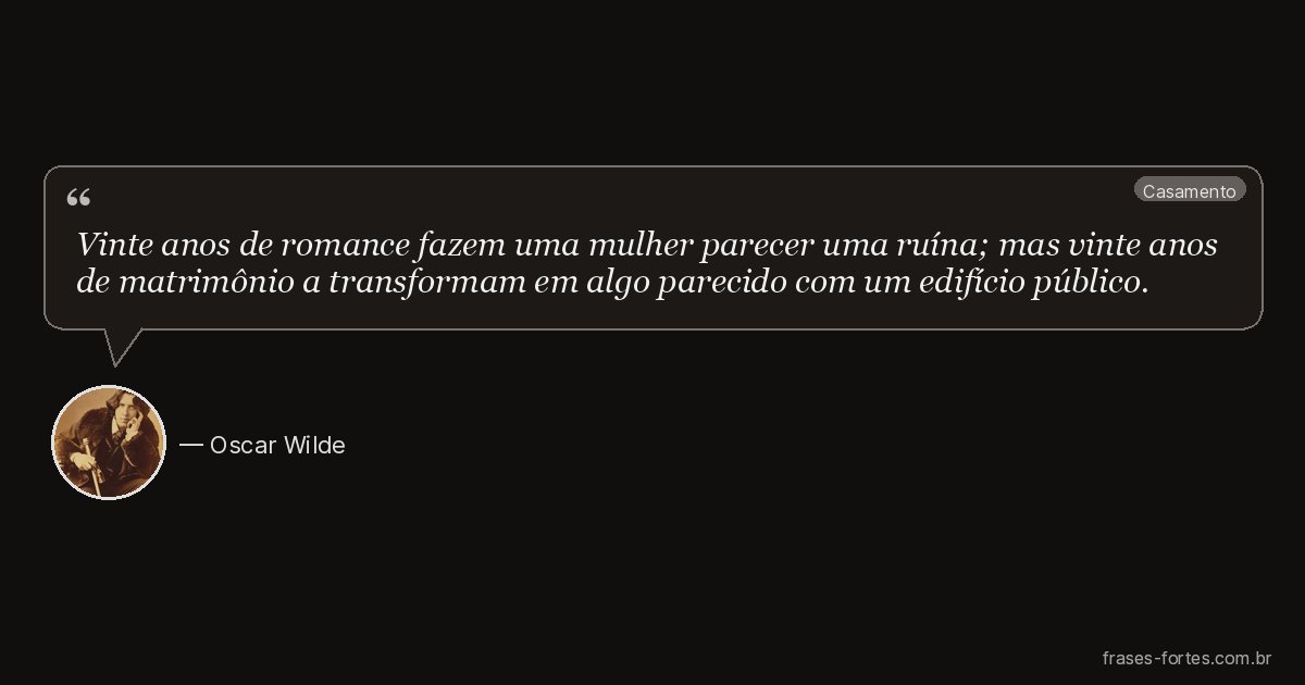 Frase de Oscar Wilde
