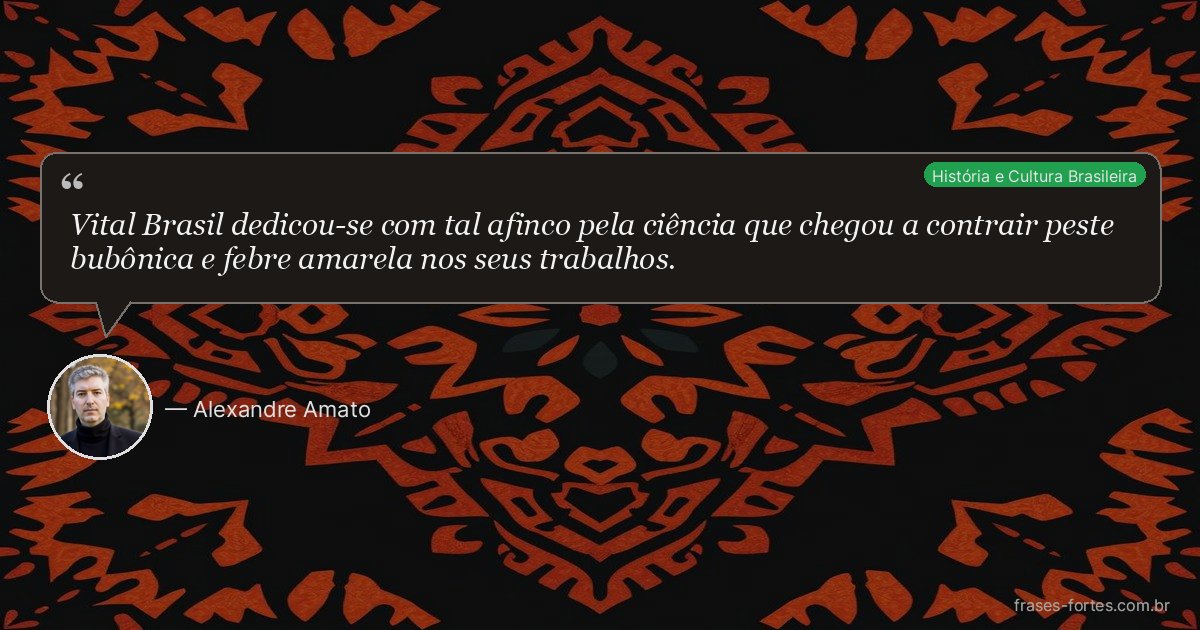 Frase de Alexandre Amato