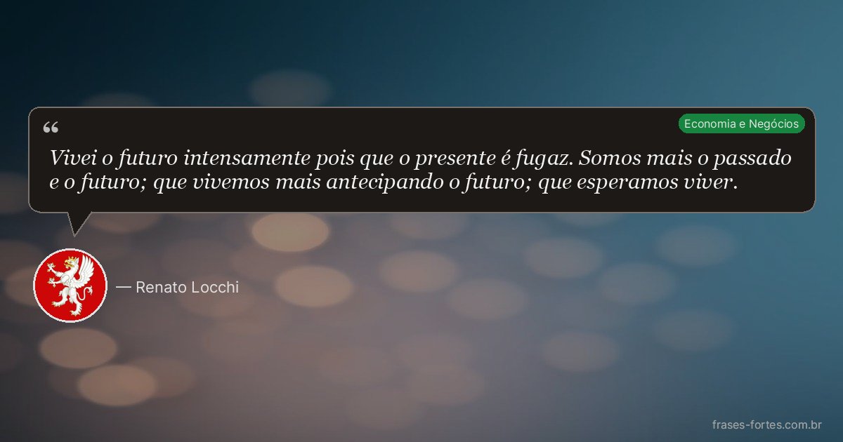 Frase de Renato Locchi