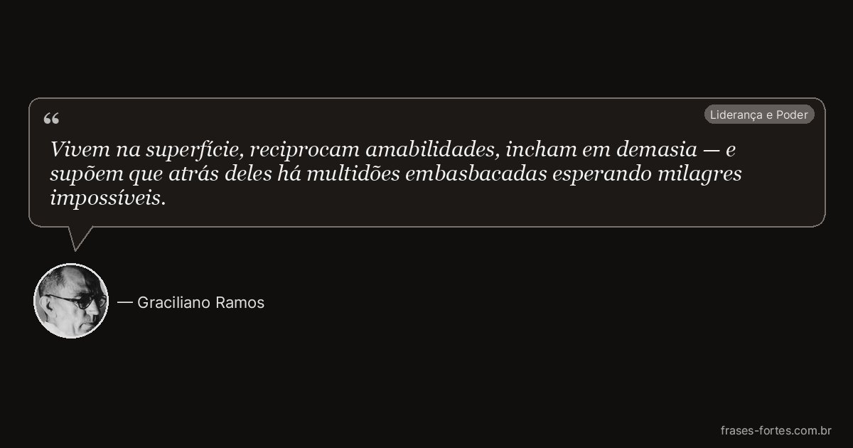Frase de Graciliano Ramos
