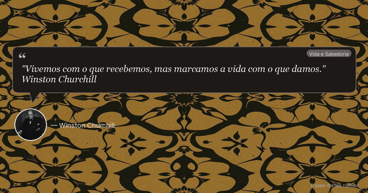 Frase de Winston Churchill