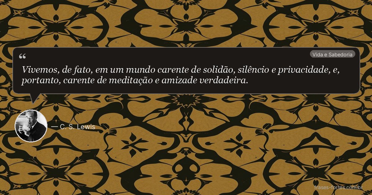 Frase de C. S. Lewis