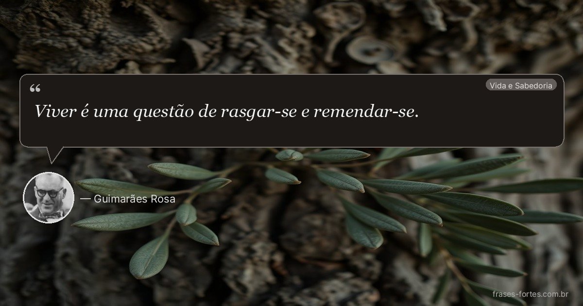 Frase de Guimarães Rosa