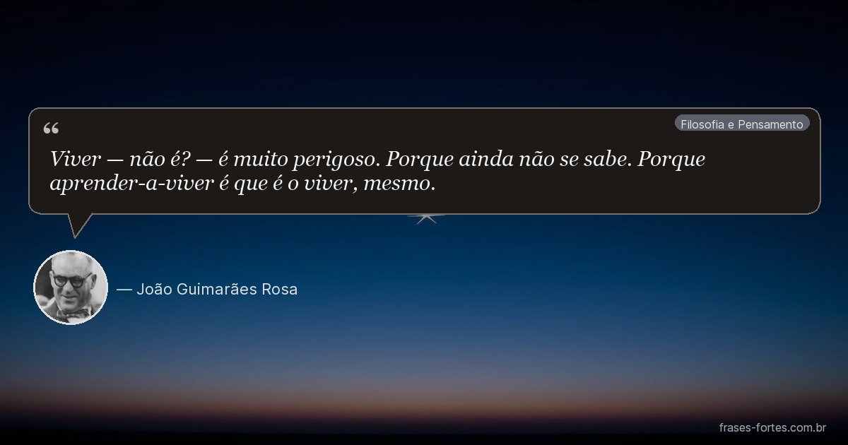 Frase de João Guimarães Rosa