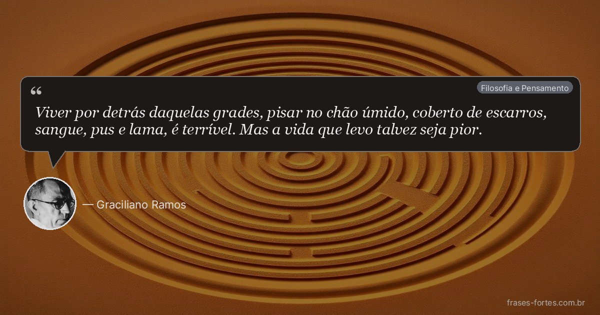 Frase de Graciliano Ramos