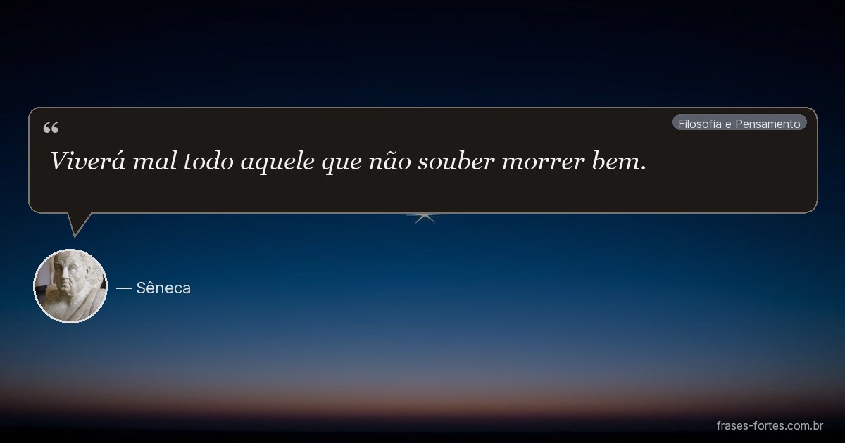 Frase de Sêneca