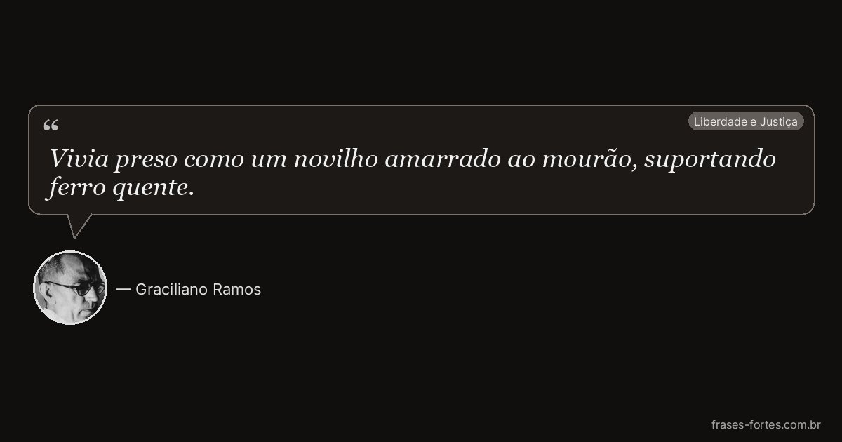 Frase de Graciliano Ramos