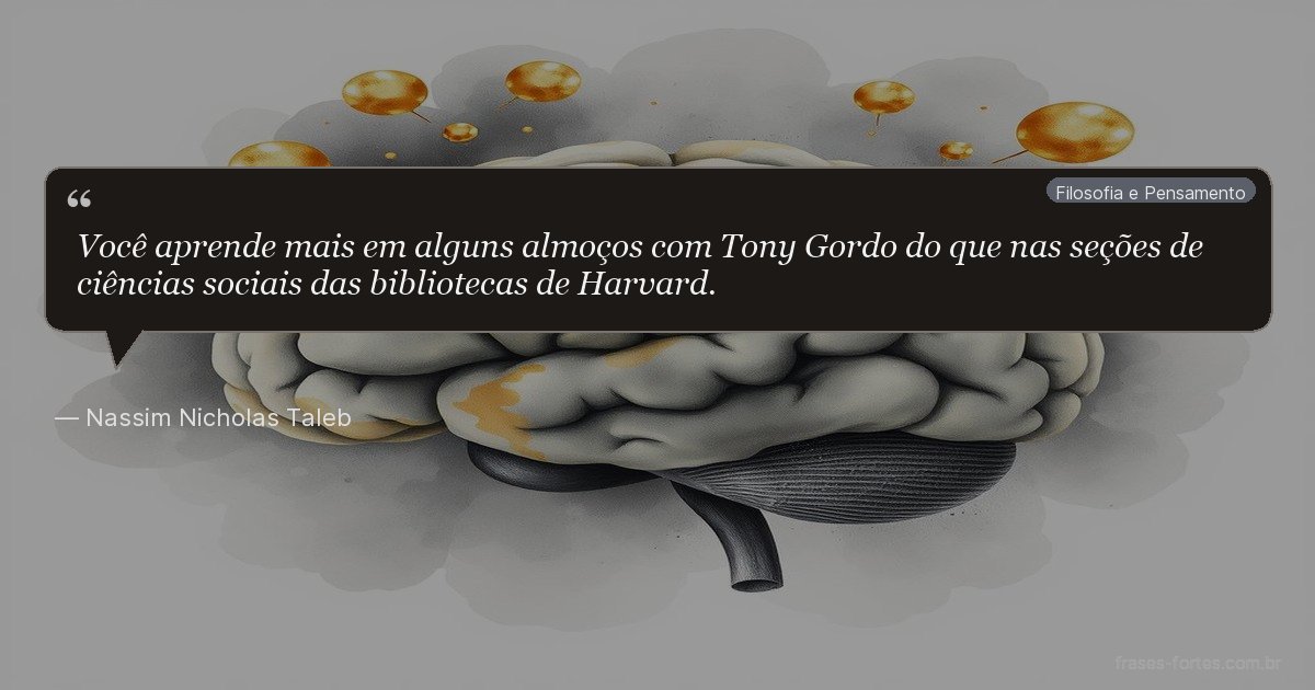 Frase de Nassim Nicholas Taleb