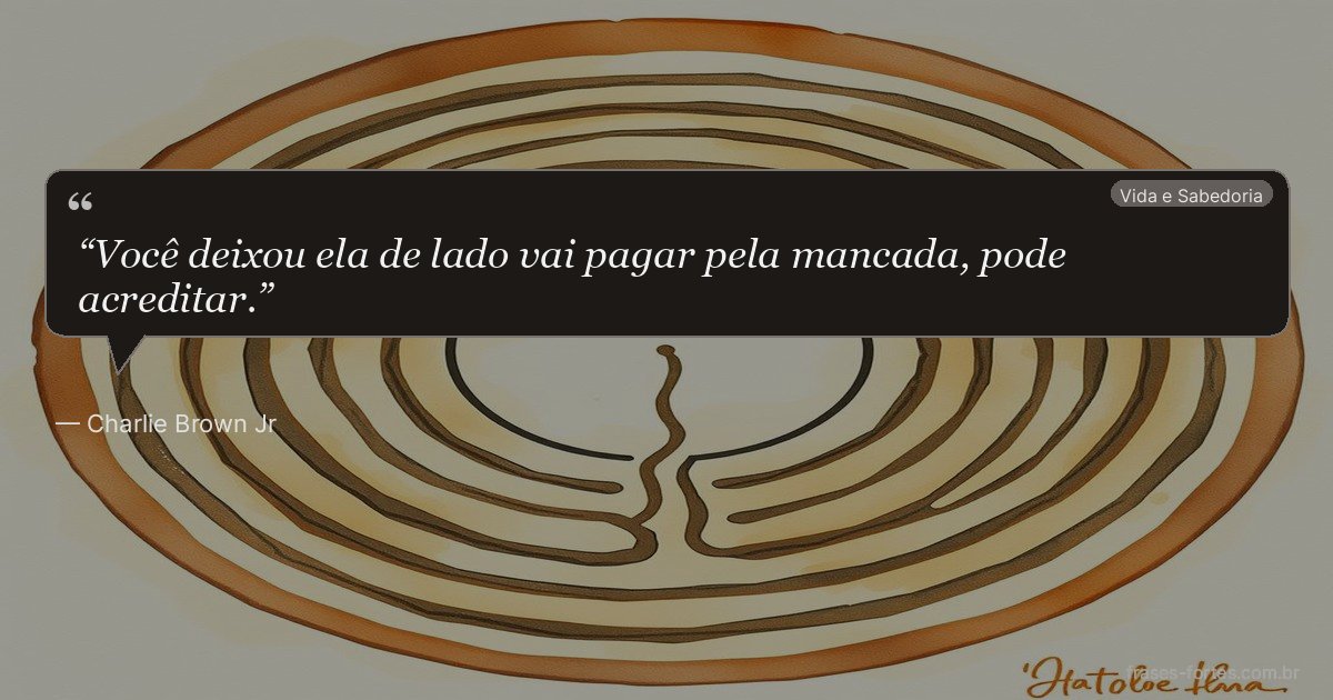 Frase de Charlie Brown Jr