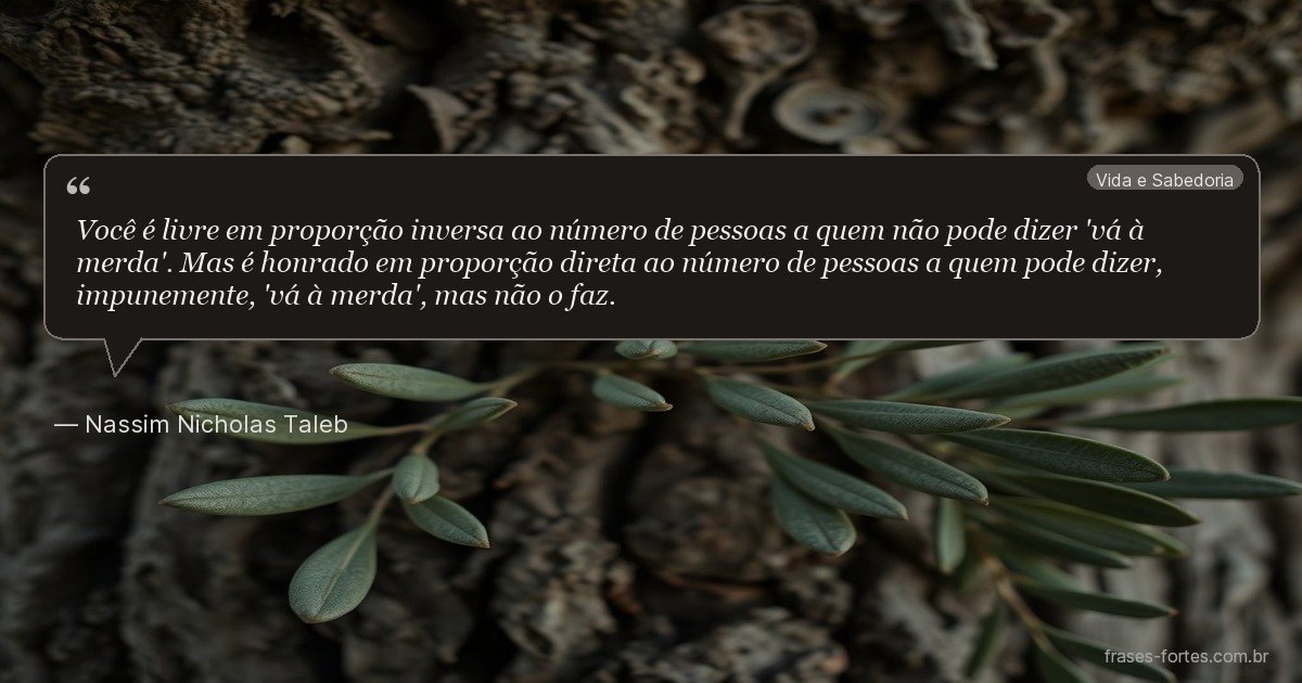 Frase de Nassim Nicholas Taleb