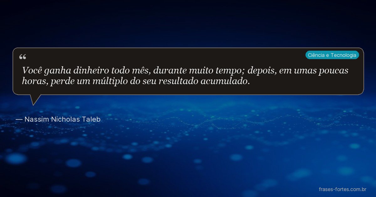 Frase de Nassim Nicholas Taleb