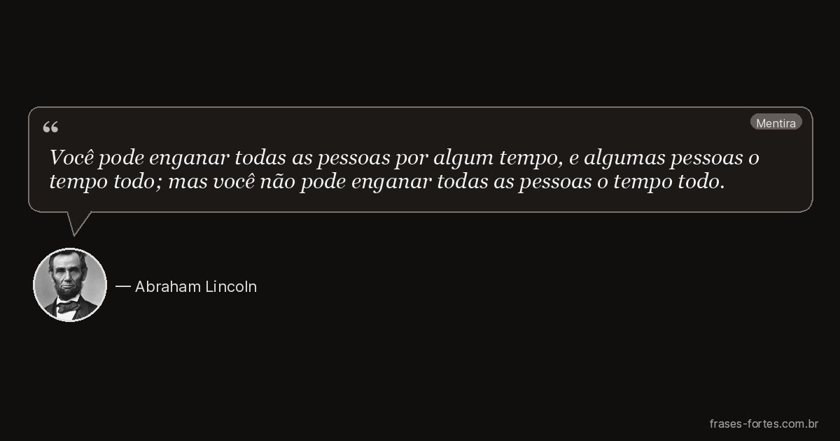 Frase de Abraham Lincoln