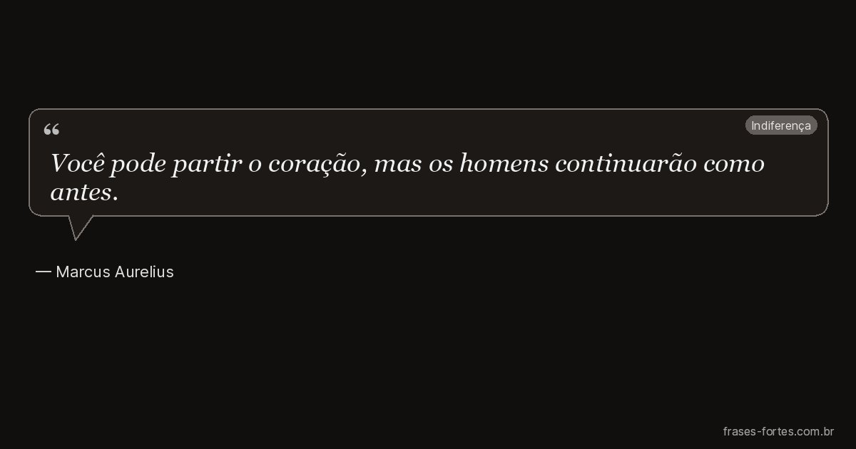 Frase de Marcus Aurelius