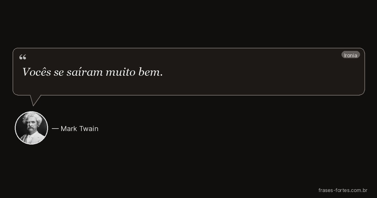 Frase de Mark Twain