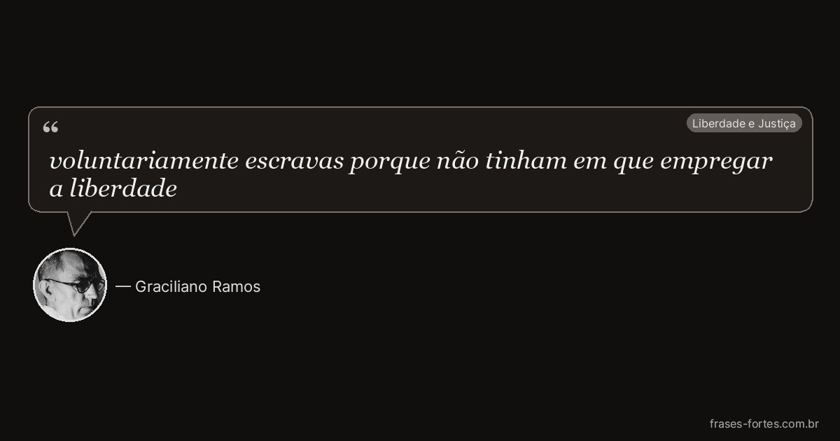 Frase de Graciliano Ramos
