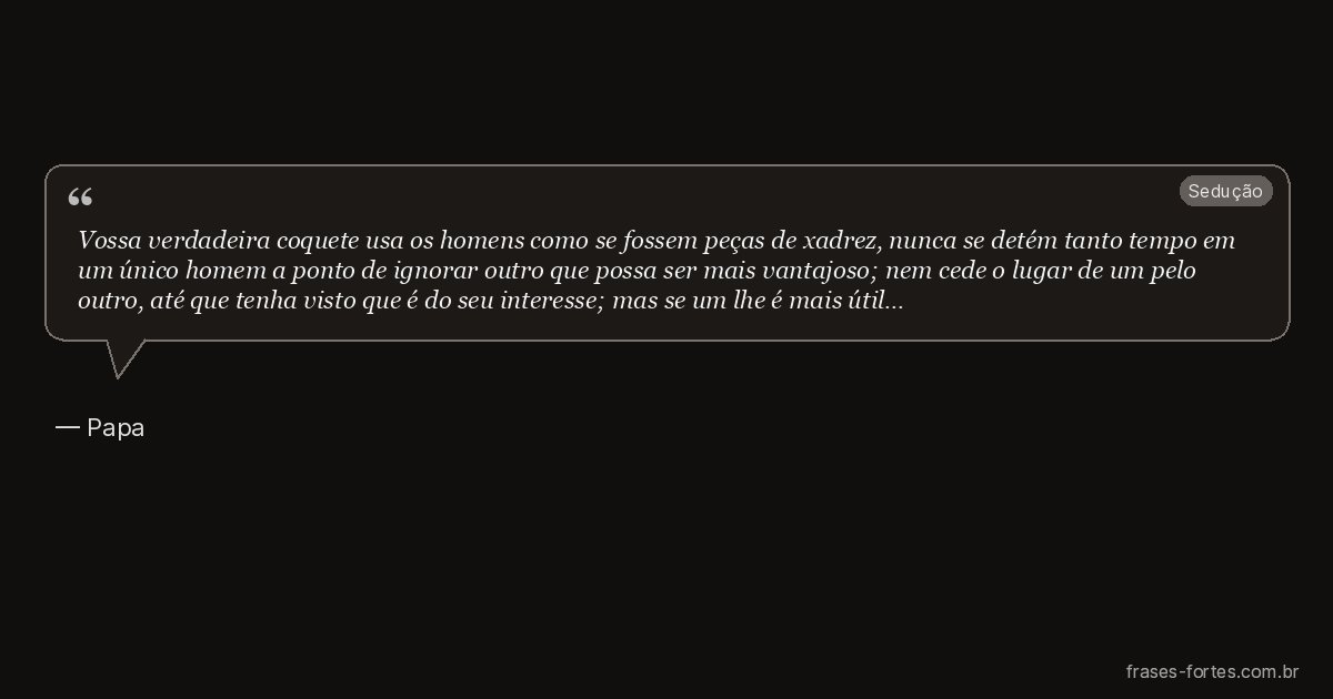 Frase de Papa