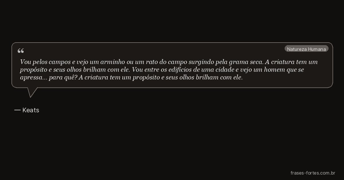Frase de Keats